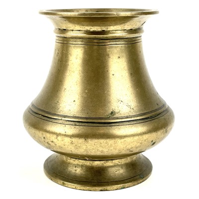 Lot 1058 - Two Indian brass vessels.