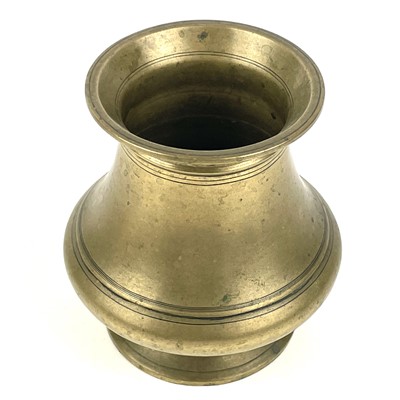 Lot 1058 - Two Indian brass vessels.