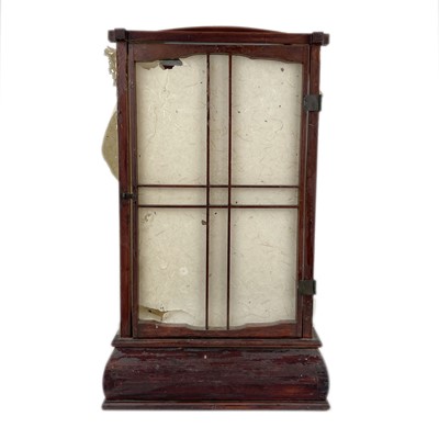 Lot 434 - A Japanese stained pine lantern, early-mid 20th century.