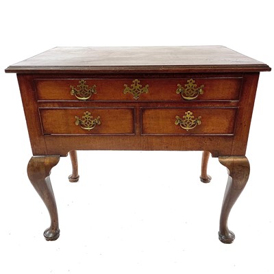 Lot 1814 - A George III mahogany side table or lowboy.