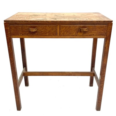 Lot 1833 - An oak Arts & Crafts side table.