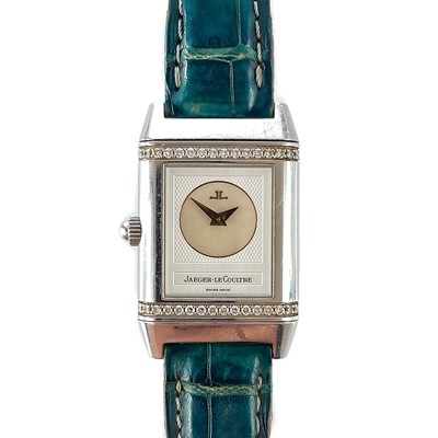 Lot 498 A Jaeger LeCoultre Reverso Duetto diamond