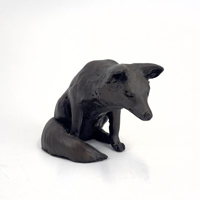 Lot 225 - A Suzie Marsh bronzed sculpture of a cat, 'Maxim'.