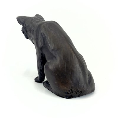 Lot 225 - A Suzie Marsh bronzed sculpture of a cat, 'Maxim'.