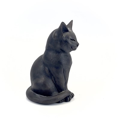 Lot 225 - A Suzie Marsh bronzed sculpture of a cat, 'Maxim'.