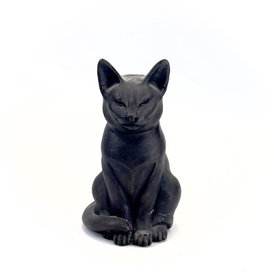 Lot 225 - A Suzie Marsh bronzed sculpture of a cat, 'Maxim'.
