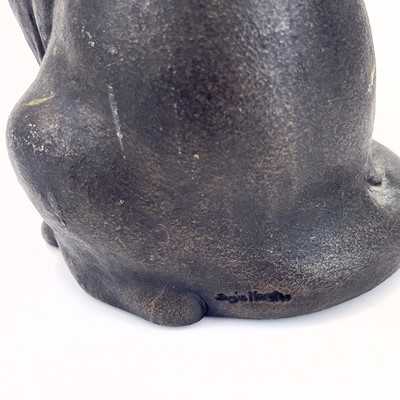 Lot 225 - A Suzie Marsh bronzed sculpture of a cat, 'Maxim'.