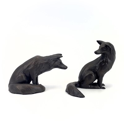 Lot 225 - A Suzie Marsh bronzed sculpture of a cat, 'Maxim'.