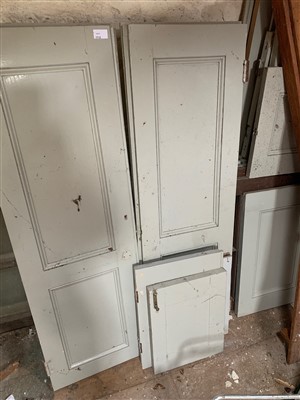 Lot 95 - Numerous small grey point painted panelled...
