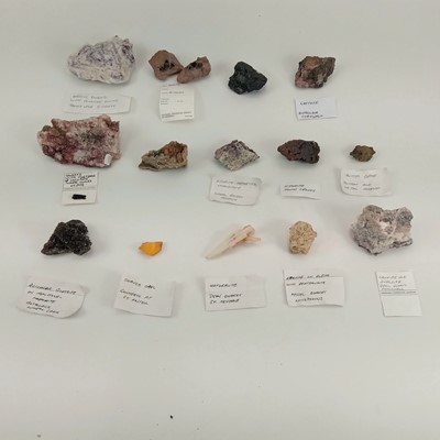 Lot 120 - A collection of Cornish mineral specimens.