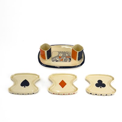 Lot 862 - A Royal Doulton Bridge set matchstick holder and ashtray.