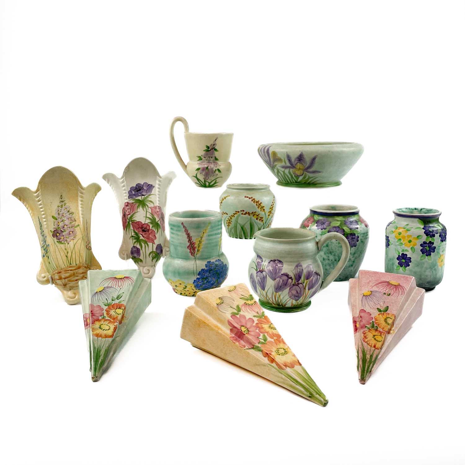 Lot 858 - A collection of Burslem E Radford pottery.