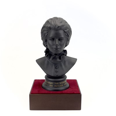 Lot 849 - A pair of Wedgwood basalt busts of H.M Queen Elizabeth and HRH The Duke of Edinburgh.