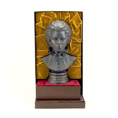 Lot 849 - A pair of Wedgwood basalt busts of H.M Queen Elizabeth and HRH The Duke of Edinburgh.