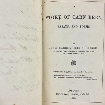 Lot 84 - Cornish poetry interest.