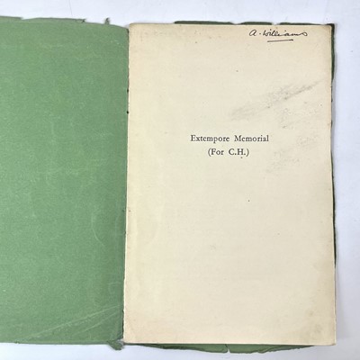 Lot 88 - A. L. Rowse. Six books and three pamphlets including 'Order of Service'.