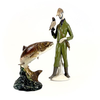 Lot 871 - A Beswick pottery trout.