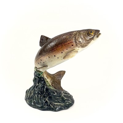 Lot 871 - A Beswick pottery trout.