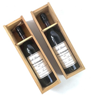 Lot 245 - Two bottles Miguel Clement Vieille Reserve Bas Armagnac.