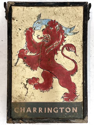 Lot 25 - A vintage Red Lion Charrington double-sided pub sign.