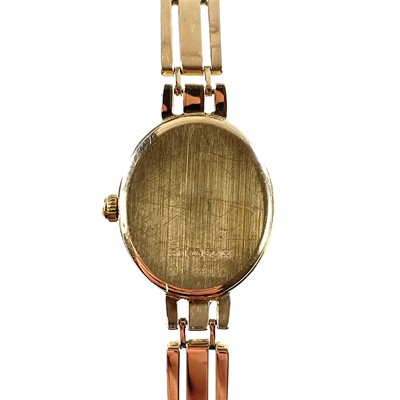 Lot 508 - A Rotary Elite modern 9ct gold quartz ladies bracelet wristwatch.