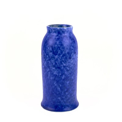 Lot 456 - A Ruskin mottled blue glazed vase.