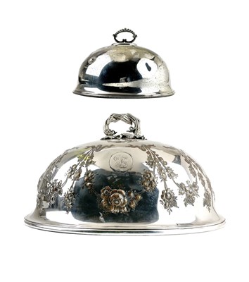 Lot 107 - A Victorian silver plated meat dome, by Elkington & Co.