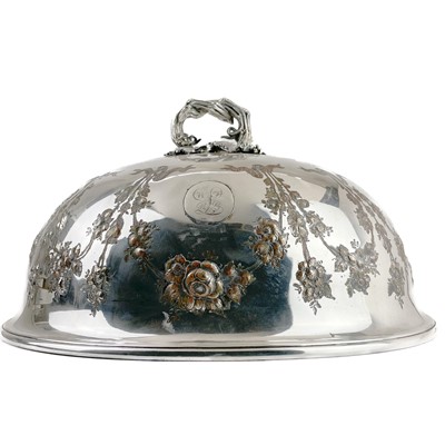 Lot 107 - A Victorian silver plated meat dome, by Elkington & Co.