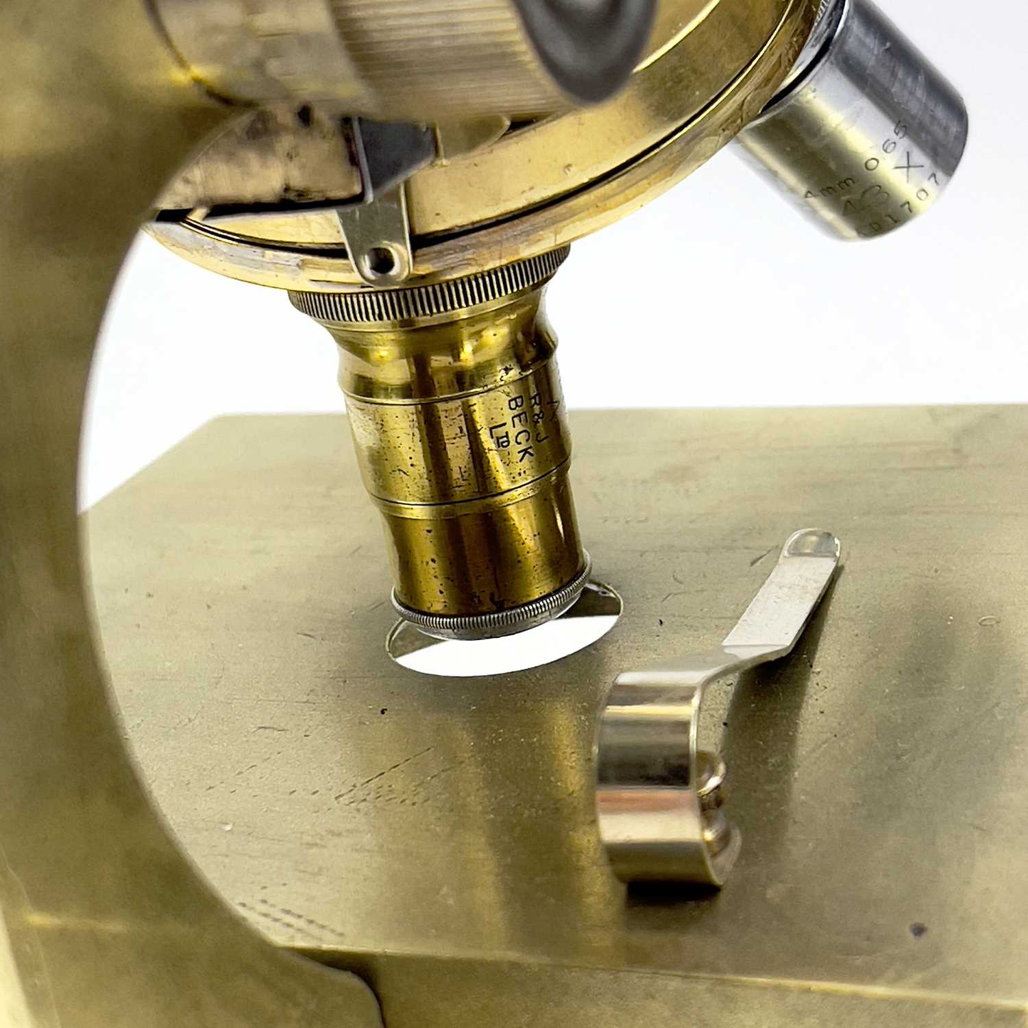 Lot 78 - An Italian brass compound microscope by