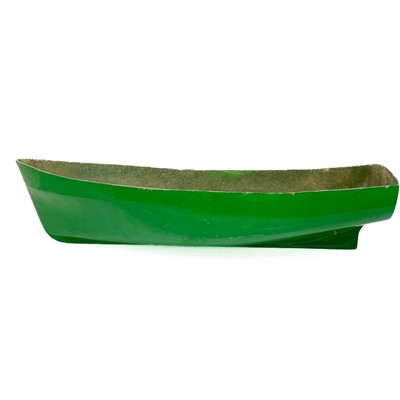 Lot 506 - Three painted fibreglass model boat hulls.