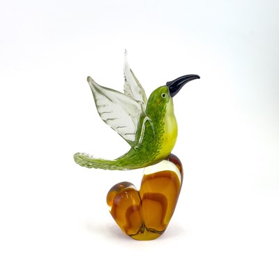 Lot 529 - A Murano glass sculpture of a hummingbird