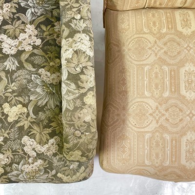 Lot 1873 - Two Victorian upholstered chairs.