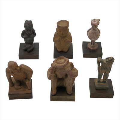 Lot 215 - Six Pre-Columbian type figures.