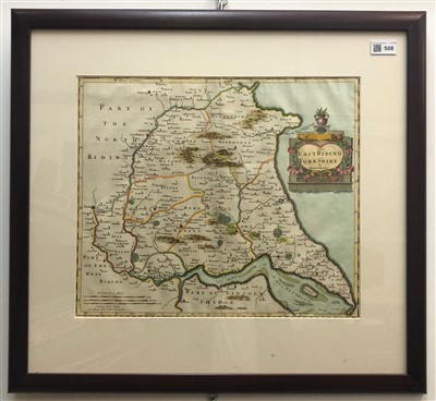 Lot 508 - A Robert Morden map 'The East Riding of...