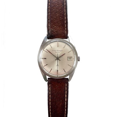 Lot 479 - A Girard-Perregaux 'Gyromatic' gentleman's stainless steel case automatic wristwatch.