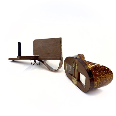 Lot 239 - A Keystone View Co metal stereoscope viewer.