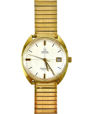 Lot 489 - An Omega Seamaster Cosmic automatic gold plated gentleman's wristwatch.