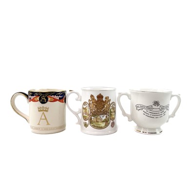 Lot 912 - King George VI coronation teacup and saucer.