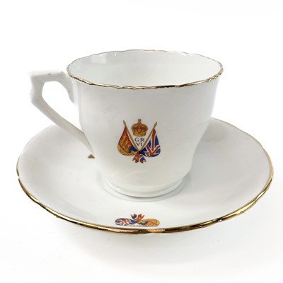 Lot 912 - King George VI coronation teacup and saucer.