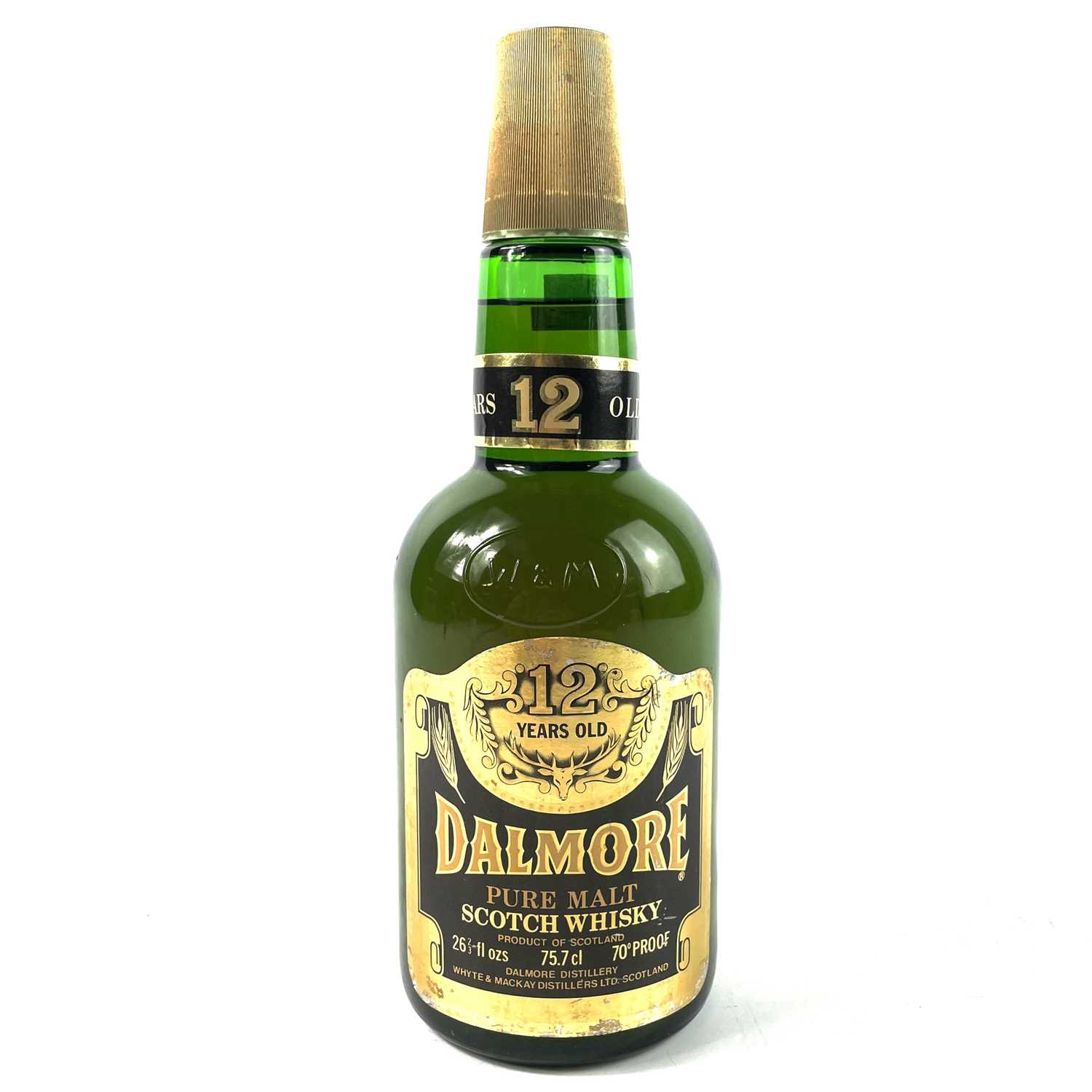 Lot 250 - A bottle of Dalmore 12 Years old pure malt Scotch whiskey.