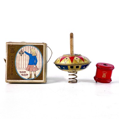 Lot 3 - A Lehmann tinplate Hop Hop spinning toy.