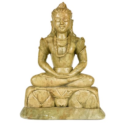 Lot 36 - An Indian carved hardstone figure of a Hindu Deity.