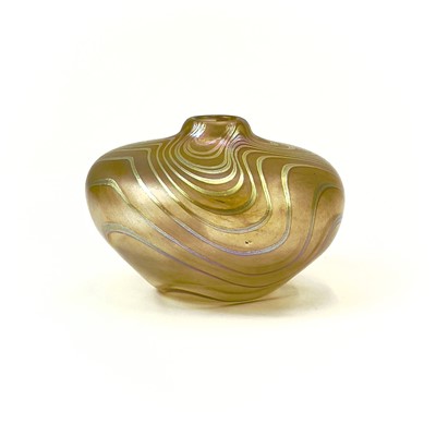 Lot 937 - Norman Stuart Clarke, a squat glass vase.