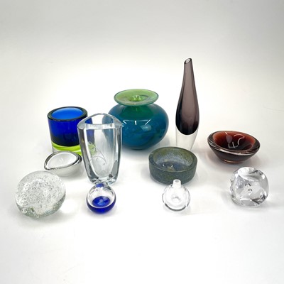 Lot 543 - Art and studio glassware, mainly mid-century.