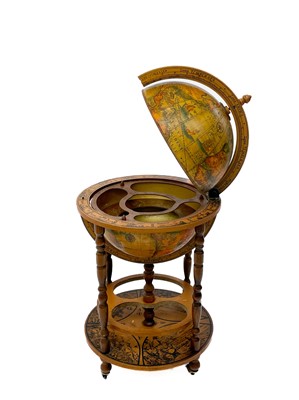 Lot 202 - A 20th century globe drinks cabinet.