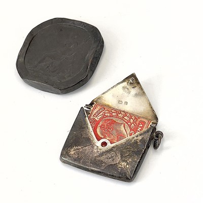 Lot 4 - A George III tortoiseshell oval snuff box with white metal mounts.