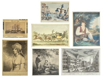 Lot 214 - Various etchings and engravings