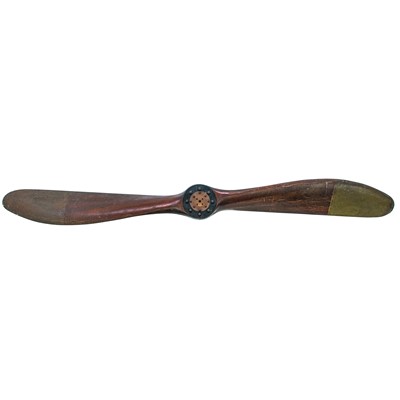 Lot 452 - A rare First World War double blade propellor for a Sopwith Scout.