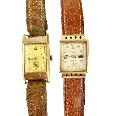 Lot 499 - A 1940's J W Benson manual wind gentleman's wristwatch.