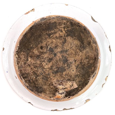 Lot 120 - An English commemorative Delft plate.